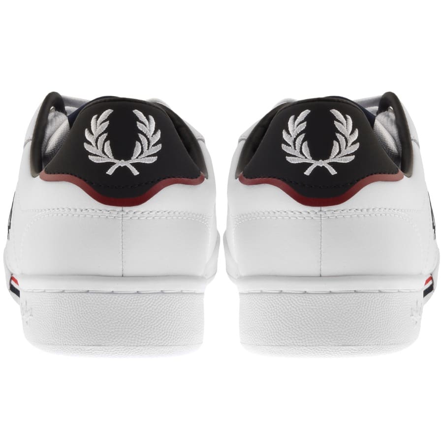 Alternative Image for ProductFred Perry B722 Leather Trainers White2